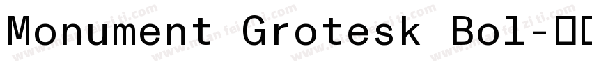 Monument Grotesk Bol字体转换